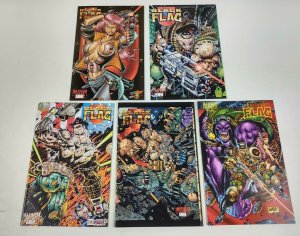 Black Flag #0 & 1-4 VF/NM complete series - dan fraga - maximum press set lot