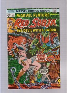 Marvel Feature #3 - Frank Thorne Cover! (7.0/7.5) 1976