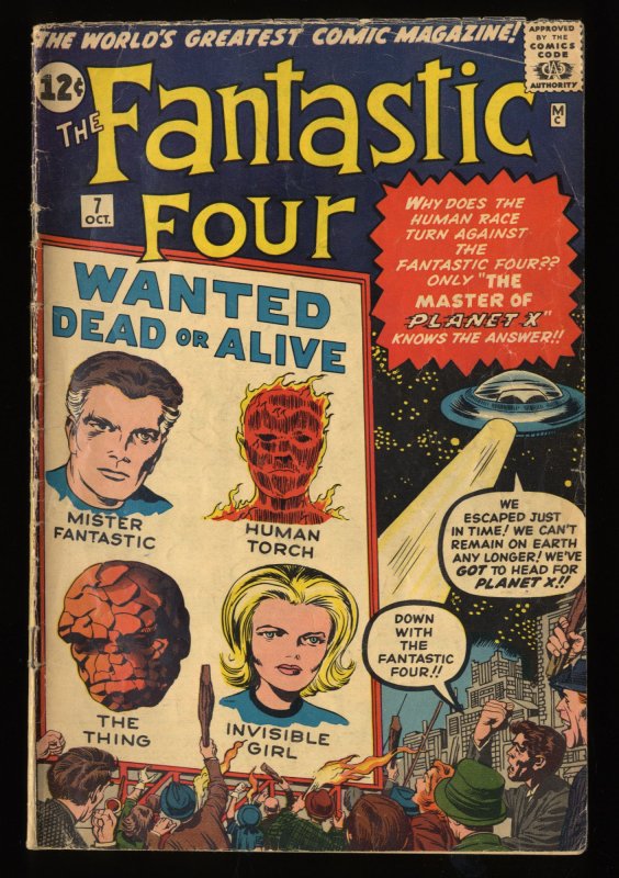 Fantastic Four #7 VG- 3.5 1st Kurrgo! Marvel Comics