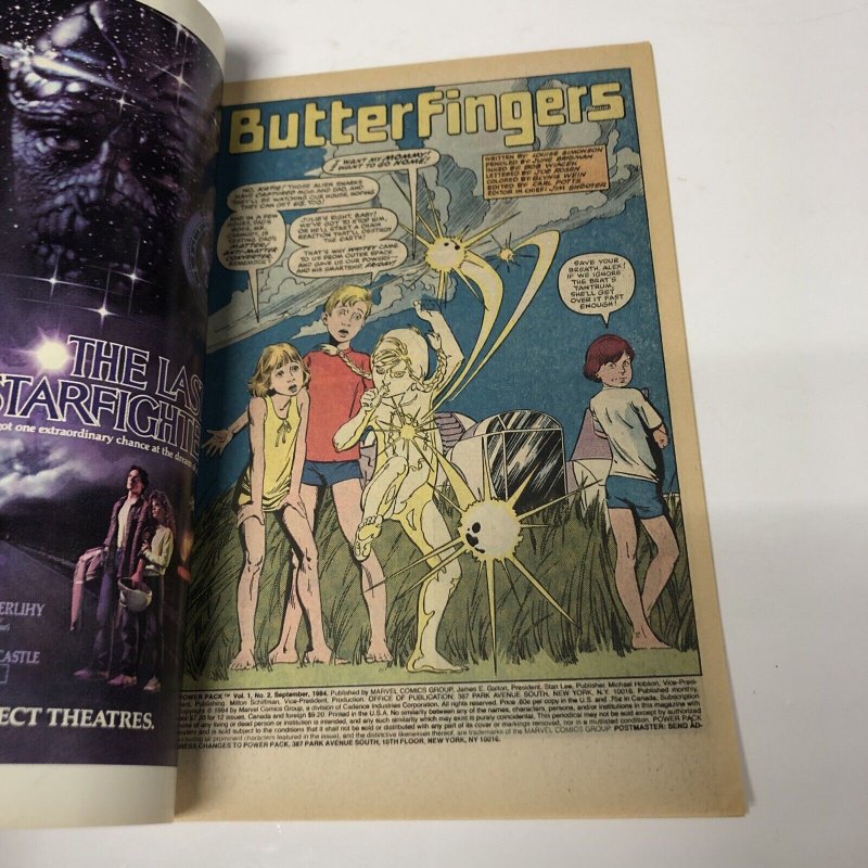 Power Pack (1984) # 2 (NM) Canadian Price Variant • Louise Simonson • Marvel