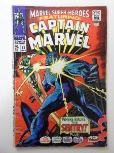 Marvel Super-Heroes #13 FR/GD Condition! 1st Carol Danvers! 3 in spine split
