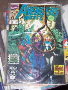 west coast avengers  #  76 NOV 1991  THE NIGHT SHIFT RETURNS +MONSTERS