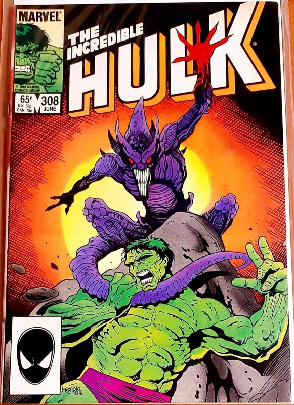 The Incredible Hulk #308 Direct Edition (1985)  [MCU X-Men Wolverine Deadpool]