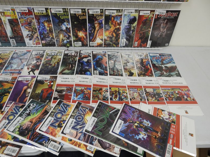 Huge Lot 160+ Comics W/ Hulk, Captain America, Spider-Man, +More! Avg VF