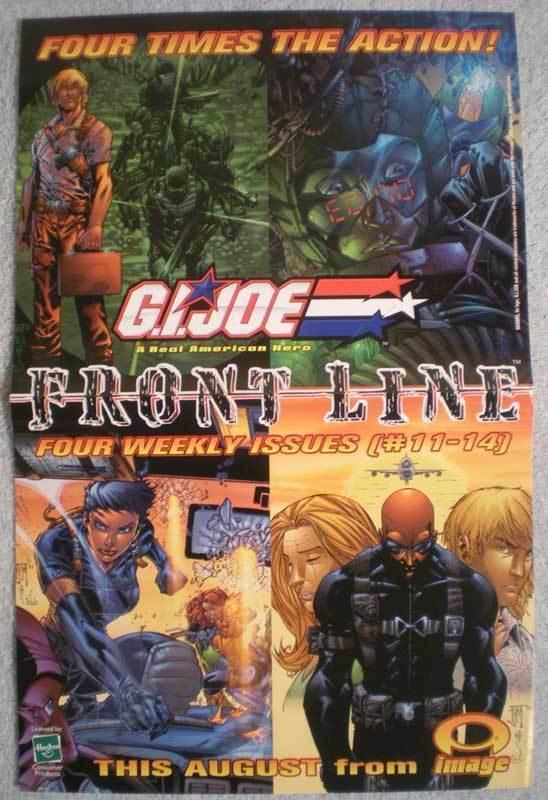 GI JOE FRONT LINE Promo poster, 11x17, 2003, Unused, more Promos in store