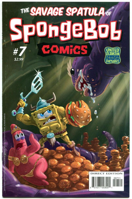 SPONGEBOB #7, NM-, Square pants, Bongo, Cartoon comic, 2011, more in store 