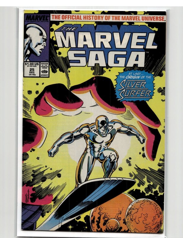 The Marvel Saga The Official History of the Marvel Universe #25 (1987) Silver Surfer