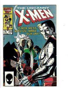 Uncanny X-Men # 210 NM- Marvel Comic Book Rogue Wolverine Storm Beast Angel J510