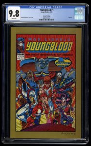 Youngblood #1 CGC NM/M 9.8 White Pages 2nd Print Framed Variant