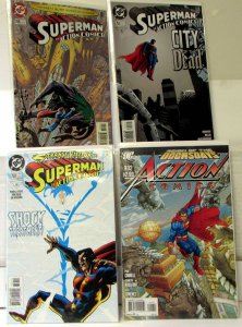 Action Lot of 4 #749, 755, 759, 902 (1998) DC 9.2 Superman 1st Print Comic Books