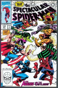 Spectacular Spider-Man 179 NM+ 9.6 Avengers 4110 Marvel 1990