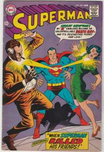 Superman #203 strict FN+ 6.5 High-Grade   Superman  impersonates Satan