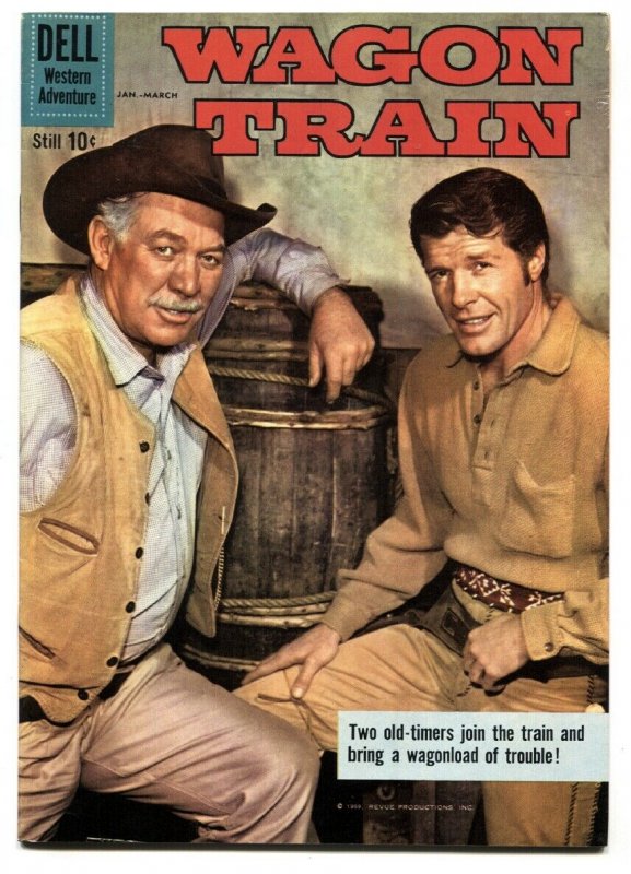 Wagon Train #4 1960- Dell TV Western- Robert Horton VF