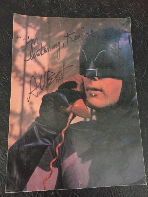 BATMAN & ROBIN POSTER-SIGNED BY ADAM WEST/ 