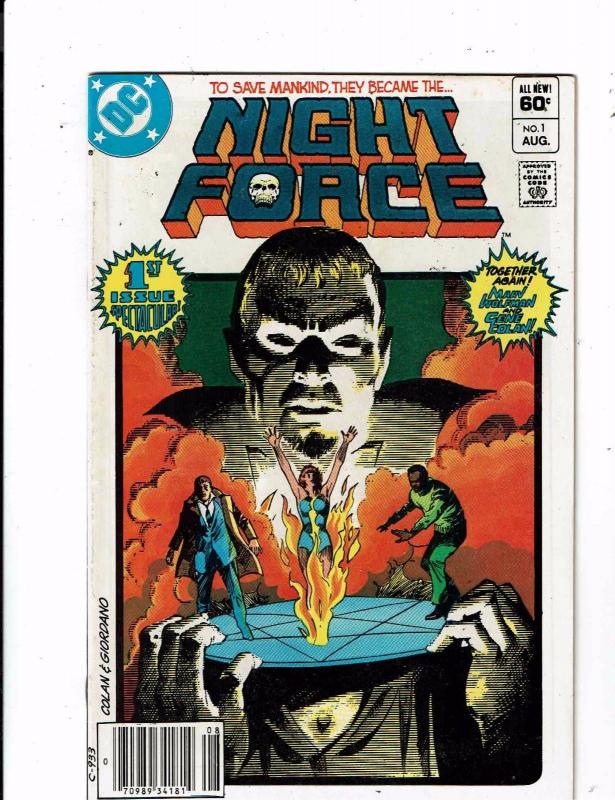 Lot of 7 Night Force DC Comic Books #1 2 3 4 5 6 7 WT18