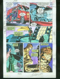 ORIGINAL D.C. COLOR GUIDE ROBIN ANNUAL #2 PG 16-SIGNED VG