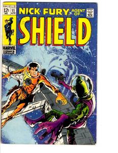 Nick Fury Agent Of SHIELD # 11 VG/FN Marvel Comic Book Jim Steranko 1969 JL17