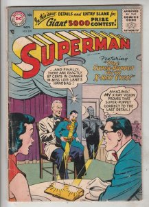 Superman #109 (Nov-56) VG+ Affordable-Grade Superman, Jimmy Olsen,Lois Lane, ...