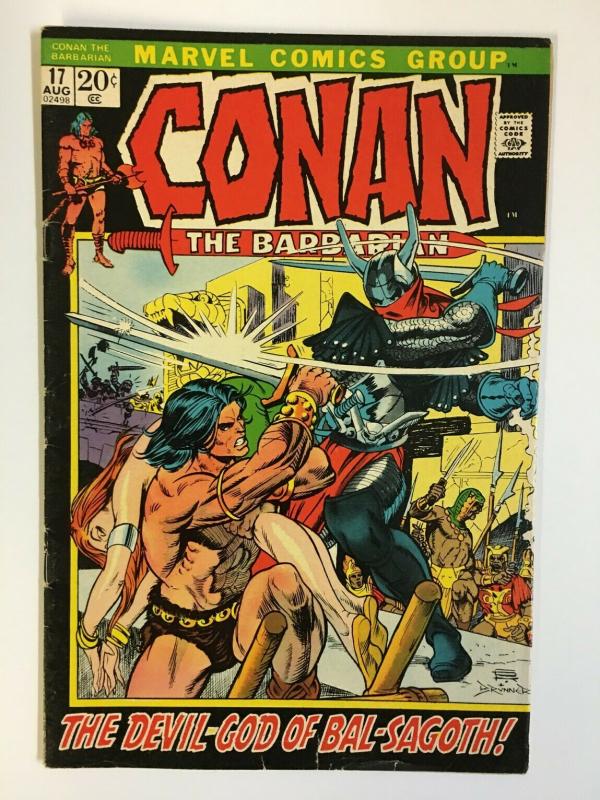 CONAN THE BARBARIAN 17 VG Aug. 1972 GIL KANE