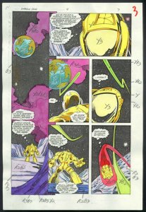 GREEN LANTERN-EMERALD DAWN #5-COLOR GUIDE PG 3-BRIGHT VG