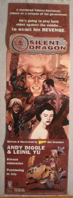 SILENT DRAGON Promo Poster, 11 x 34, 2005, Unused, more in our store