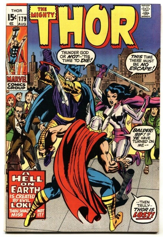 THOR #179 1970 MARVEL COMIC BOOK-Jack Kirby art