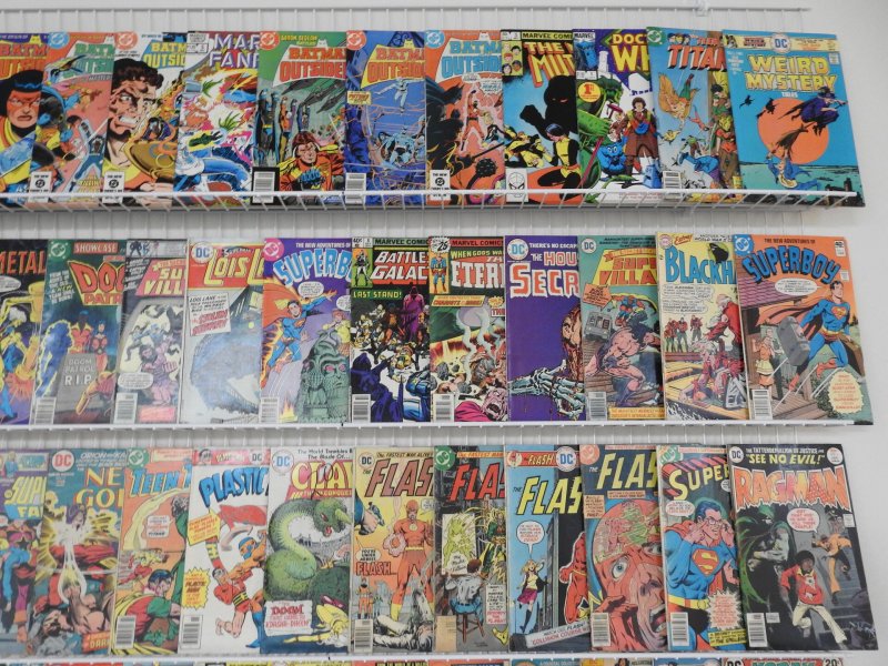 Huge Lot 180+ Comics W/ Flash, War, Batman, Superman+ Avg VG- Condition!!