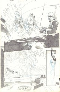 Secret Wars #1 p.15 - Hulk She-Hulk Colossus Nick Fury - 2015 art by Esad Ribic