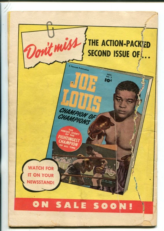 JOE LOUIS #1- 1950-FAWCETT-PHOTO COVER-BIOGRAPHICAL-HEAVYWEIGHT CHAMPION-fr