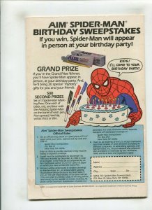 EXCLUSIVE COLLECTORS EDITION: AMAZING SPIDER-MAN (8.0) AIM TOOTHPASTE!! 1980