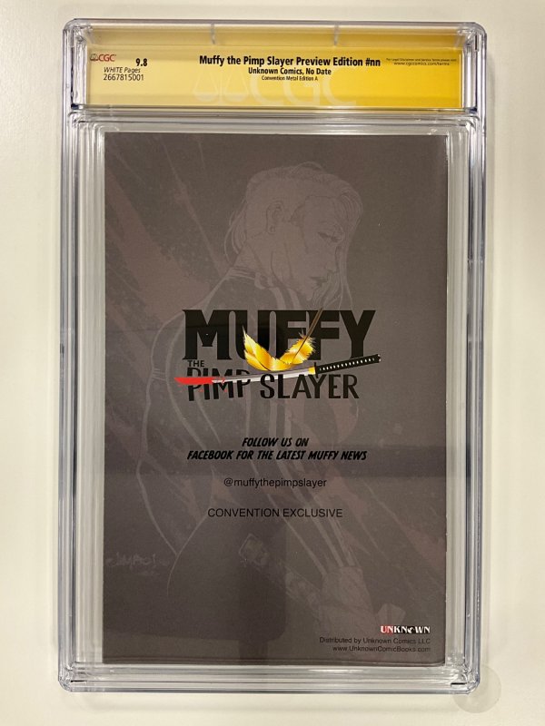 Muffy the Pimp Slayer Preview Ed Con Metal Ed A Signed by CREEES CGCSS 9.8