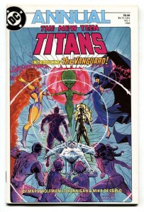 NEW TEEN TITANS ANNUAL Vol.2 #1 comic 1985-1st appearance VANGUARD