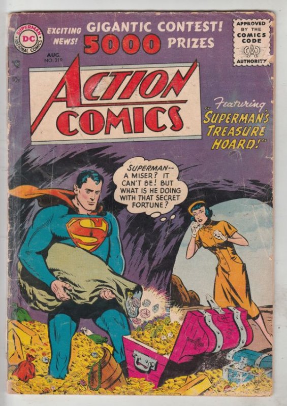 Action Comics #219 (Aug-56) FR/GD Affordable-Grade Superman