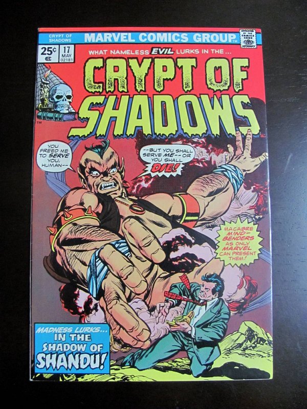 Crypt of Shadows #17 (1975) FN/VF Marvel comics Shandu Book-392