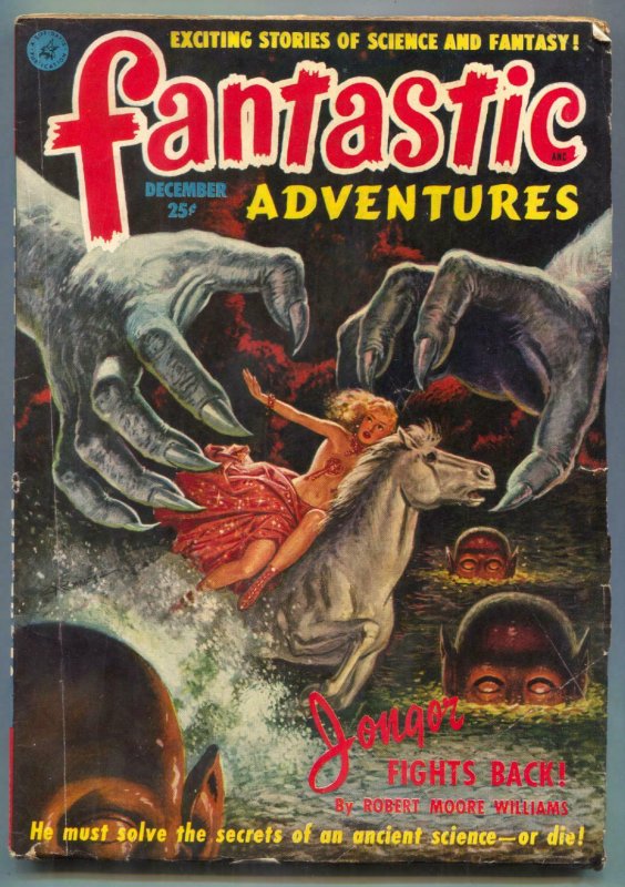 Fantastic Adventures Pulp December 1951- Jongor Fights Back VG+