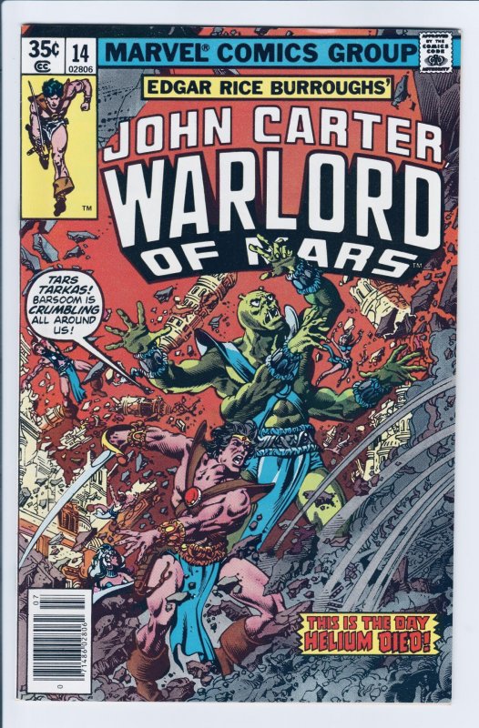 John Carter Warlord of Mars #14 (1978) NM