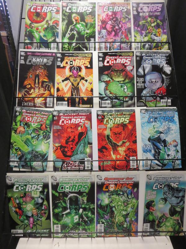 Green Lantern Corps (DC 2006) #2-63 Lot of 42Diff Emerald Cops Gibbons Gleason 