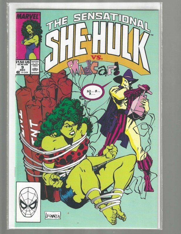 The Sensational She-Hulk, #9, Marvel Comic, 1989, High Grade