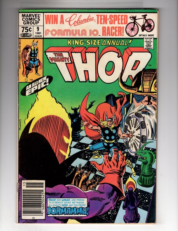 Thor Annual #9 (1981) Newsstand Edition DORMAMMU Appearance    / ID#258