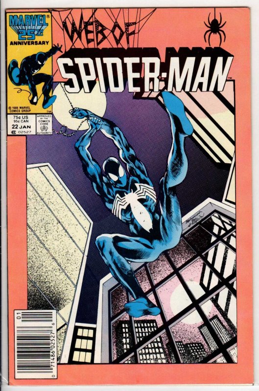 Web of Spider-Man #22 Newsstand Edition (1987) 4.5 VG+