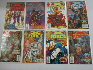 X-Force comic lot 48 different from #1-63 + Specials 8.0 VF (1991-96 1st Series)