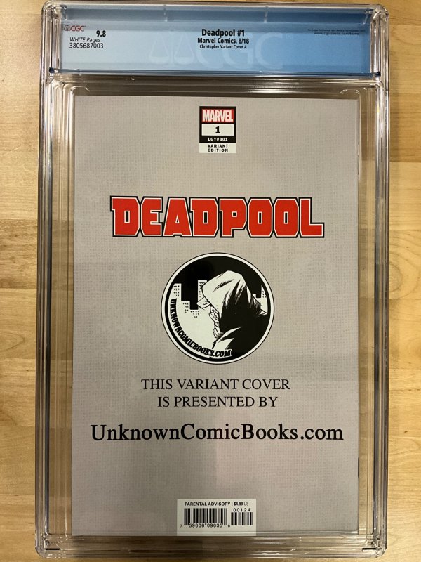 Deadpool #1 Christopher Cover (2018) CGC 9.8