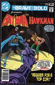 Brave and the Bold (1955) #138 FN- (5.5) Batman & Hawkman Jim Aparo cover &a