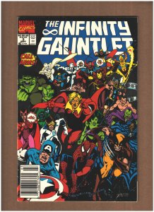 Infinity Gauntlet #3 Newsstand Marvel 1991 THANOS AVENGERS SILVER SURFER VF/NM