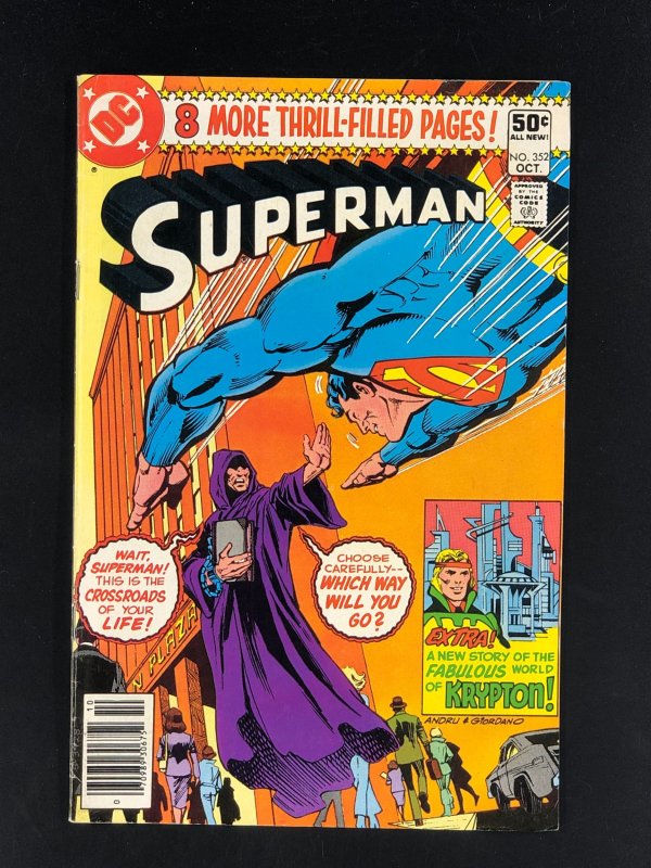 Superman #352 FN/VF (1980) Day Of Destiny Story + 8 More Thrill-Filled Pages!