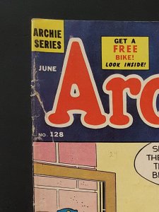 Archie #128 3.5 VG- Archie Comic - Jun 1962 Samm Schwartz 