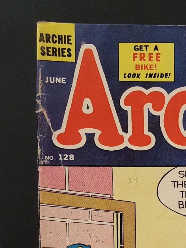 Archie #128 3.5 VG- Archie Comic - Jun 1962 Samm Schwartz 