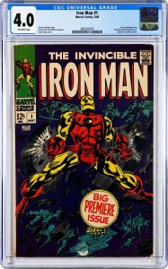 Iron Man #1 (1968) CGC Universal Grade 4.0