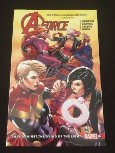 A-FORCE Vol. 2: RAGE AGAINST THE DYING OF THE LIGHT Trade Paperback, VG+ Cond.