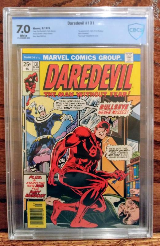 Daredevil #131 - CBCS 7.0 KEY 1st Bullseye